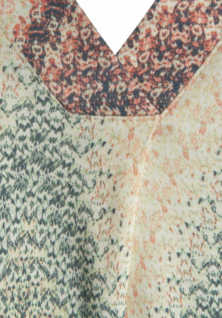 Lascana Lascana Tanktop Tanktop Damen - gr&uuml;n-rost-aubergine-bedruckt - 0 | SportScheck