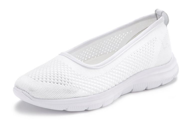 Lascana Lascana Ballerina Barefoot Schuhe Damen - wei&szlig; - 0 | SportScheck