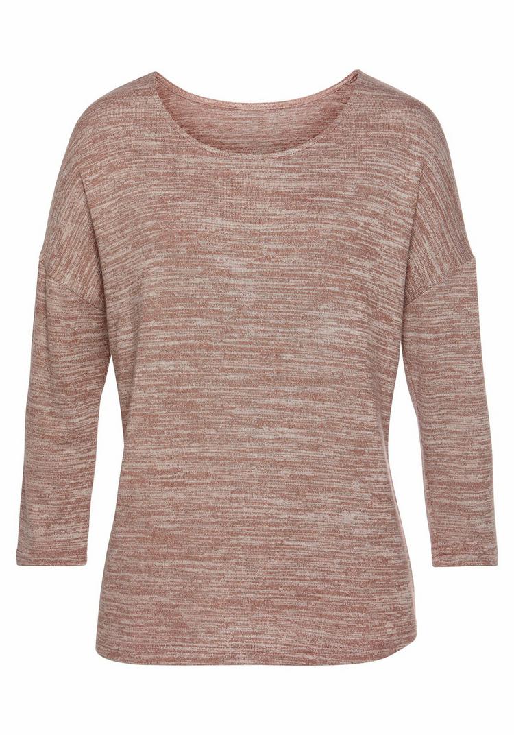 Vivance Vivance 3/4-Arm-Shirt Longshirt Damen - mauve - 0 | SportScheck