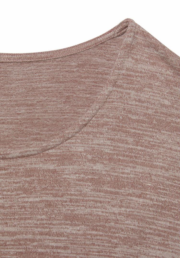 Vivance Vivance 3/4-Arm-Shirt Longshirt Damen - mauve - 0 | SportScheck