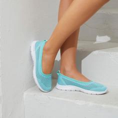 Rückansicht von Lascana Ballerina Barefoot Schuhe Damen mint