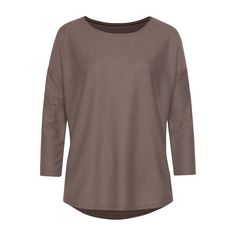 Vivance 3/4-Arm-Shirt Longshirt Damen taupe