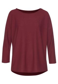 Vivance 3/4-Arm-Shirt Longshirt Damen bordeaux