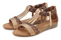 Lascana Sandale Sandalen Damen - beige - braun