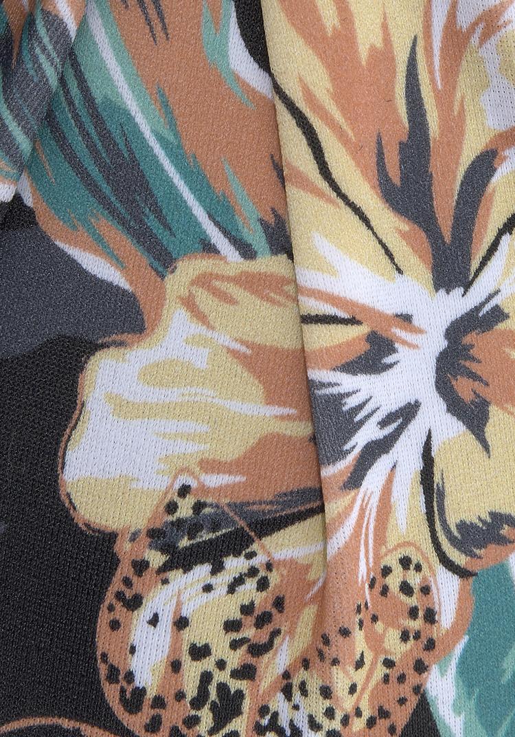 VENICE BEACH VENICE BEACH B&uuml;gel-Bandeau-Bikini-Top Bikini Oberteil Damen - schwarz-bedruckt - 1 | SportScheck