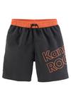 KangaROOS Badeshorts Badehose Herren - schwarz-orange