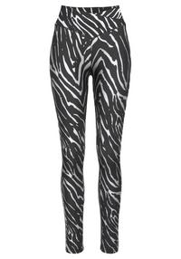 LASCANA Active Leggings Leggings Damen - grau-schwarz-leo