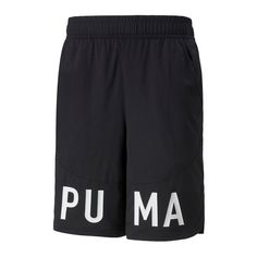 PUMA Logo 9in Short Training Laufshorts Herren schwarz