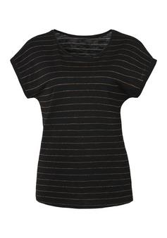 Vivance Rundhalsshirt T-Shirt Damen schwarz
