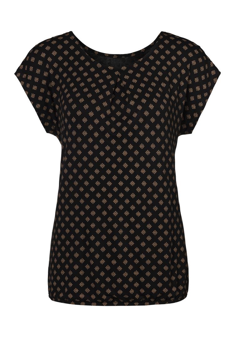 Lascana Lascana Kurzarmshirt T-Shirt Damen - schwarz - 0 | SportScheck