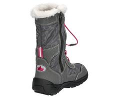 Rückansicht von LICO Winterstiefel Stiefel Kinder grau/pink