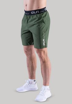 Rückansicht von CLN Athletics Dino Funktionsshorts Herren Leaf