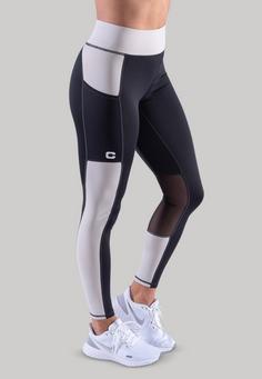 Rückansicht von CLN Athletics Freedom Tights Damen Moon grey