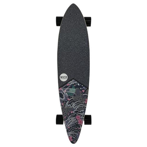 Rückansicht von NICE SKATEBOARDS PT Koi 38" Longboard schwarz