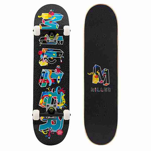 Miller Comunity 8" x 31,75" Skateboard-Komplettset schwarz