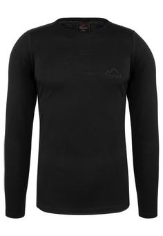 normani Outdoor Sports Merino Melbourne Langarmshirt Herren Schwarz