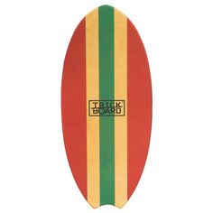 Rückansicht von TRICKBOARD Classic Surfer Wave Balance Board rot