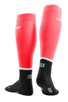 Rückansicht von CEP The Run Tall Laufsocken Herren pink-black