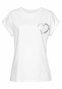 Lascana T-Shirt T-Shirt Damen - wei&szlig;