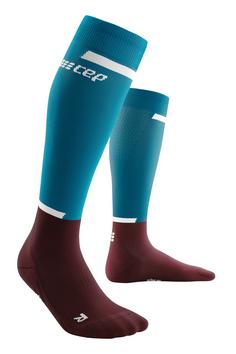 CEP The Run Tall Laufsocken Herren petrol-dark red