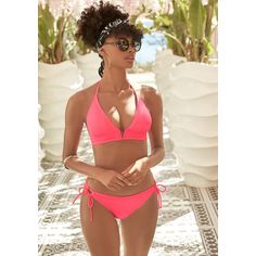 Rückansicht von Vivance Triangel-Bikini Bikini Set Damen koralle