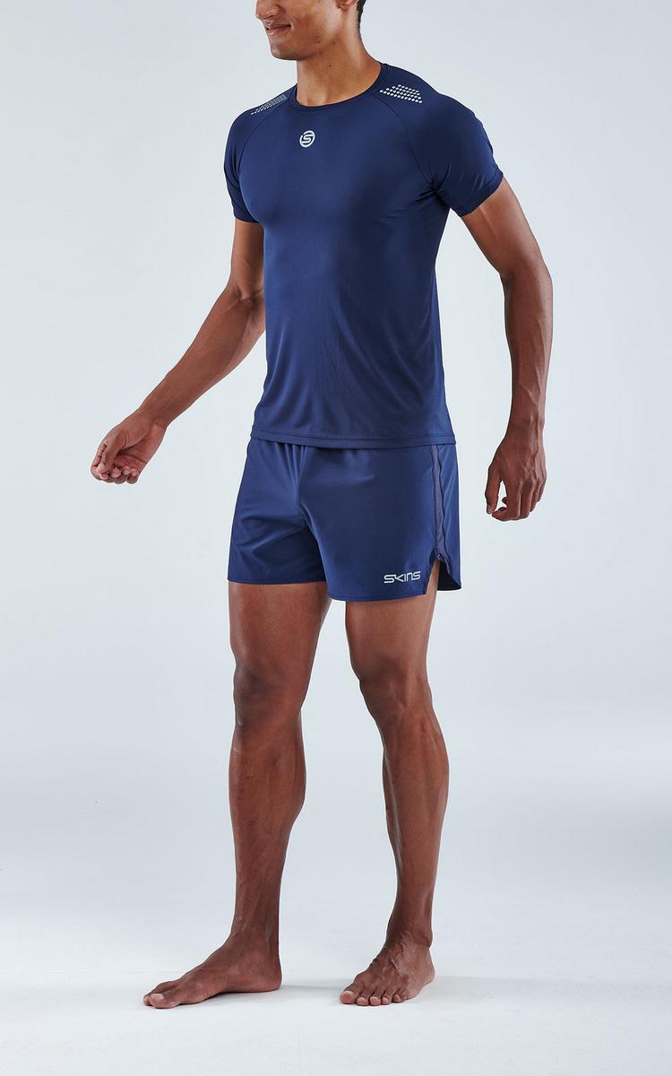 Skins Skins S3 Short Sleeve Top Funktionsshirt Herren - navy blue - 1 | SportScheck