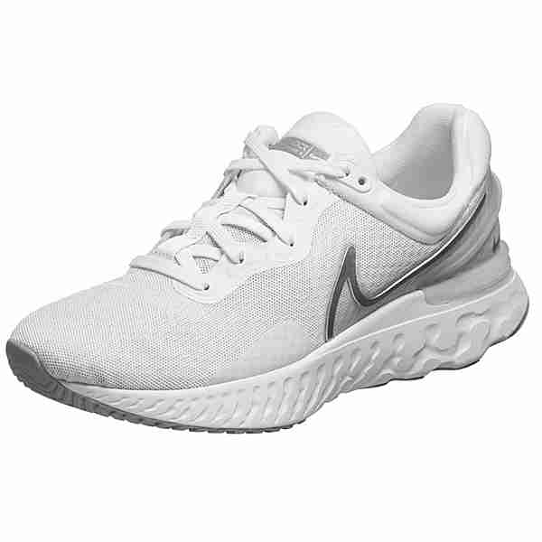 Nike React Miler 3 Laufschuhe Damen weiß / grau