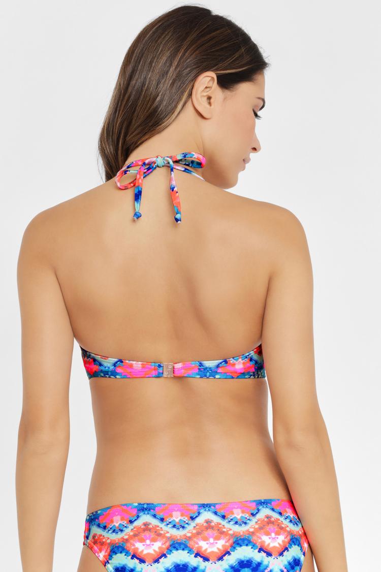 VENICE BEACH VENICE BEACH Bandeau-Bikini-Top Bikini Oberteil Damen - blau-orange - 1 | SportScheck