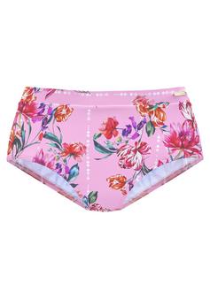 sunseeker Highwaist-Bikini-Hose Bikini Hose Damen rosa-bedruckt
