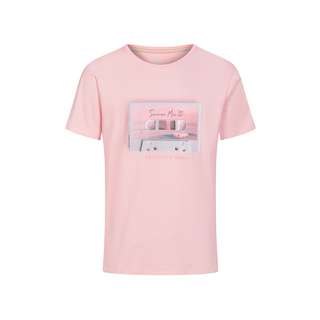 Colours & Sons Brustprint T-Shirt Herren lachs