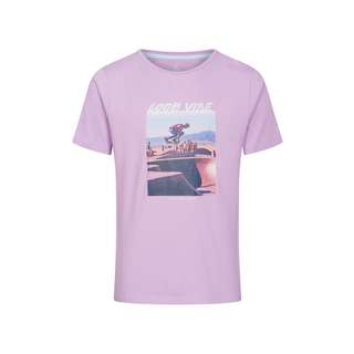 Colours & Sons Brustprint T-Shirt Herren lila