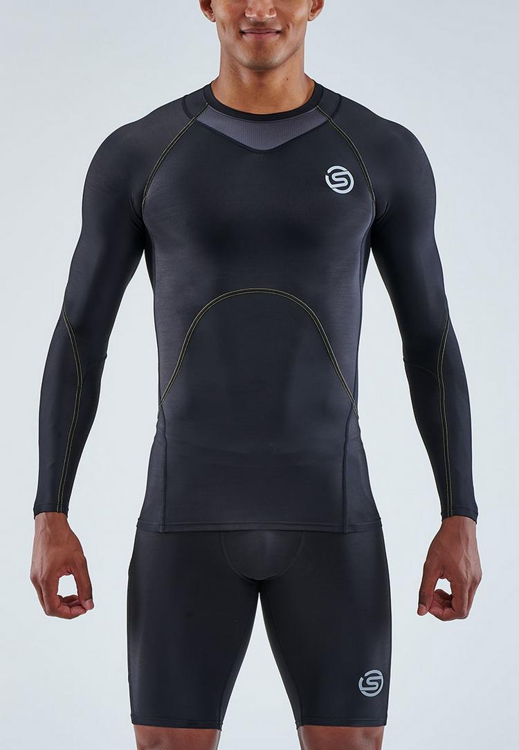 Skins Skins S3 Longsleeve Funktionsshirt Herren - black - 0 | SportScheck