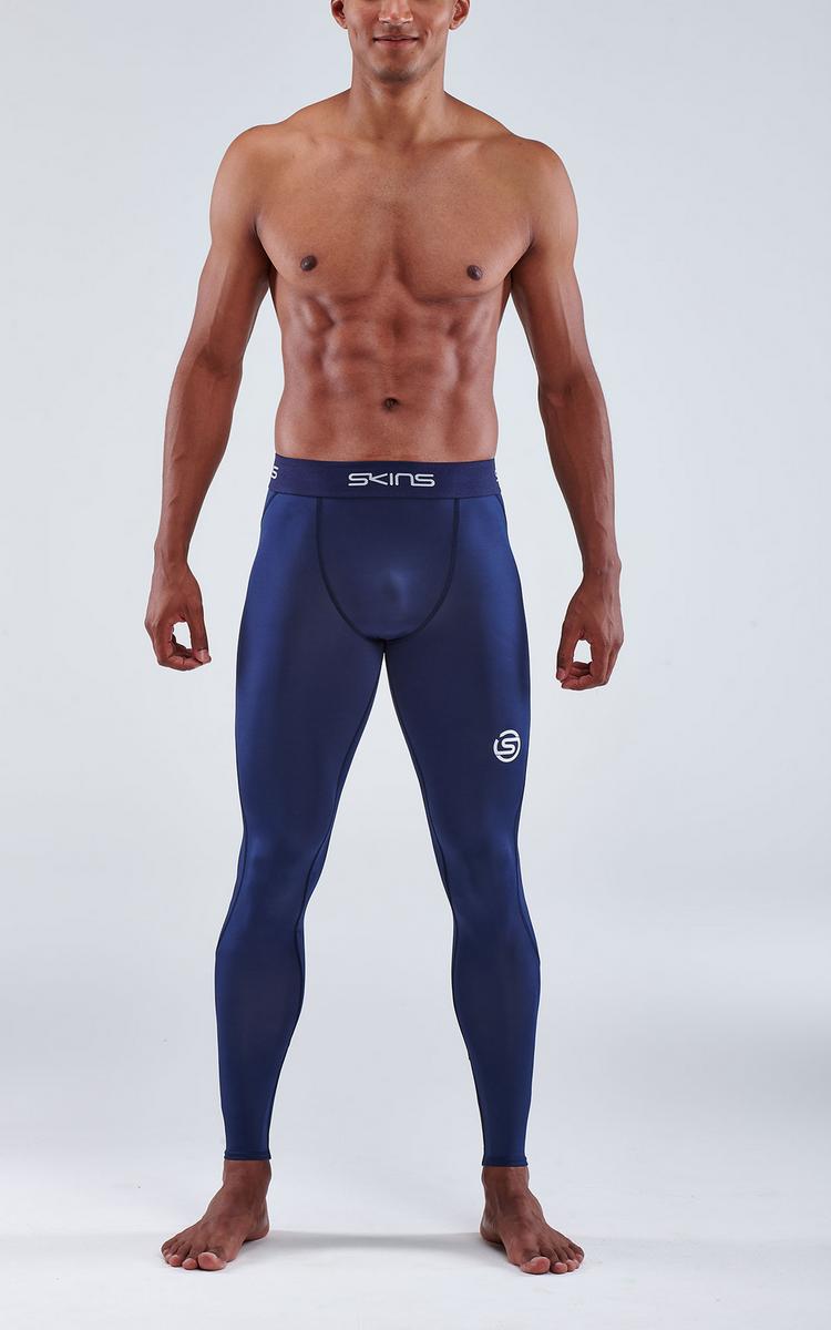 Skins Skins S1 Long Tights Tights Herren - navy blue - 1 | SportScheck