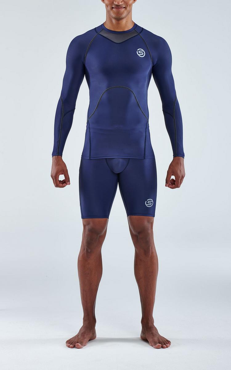 Skins Skins S3 Longsleeve Funktionsshirt Herren - navy blue - 2 | SportScheck