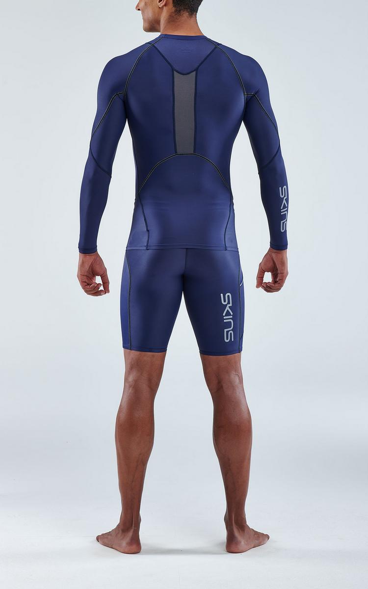 Skins Skins S3 Longsleeve Funktionsshirt Herren - navy blue - 5 | SportScheck