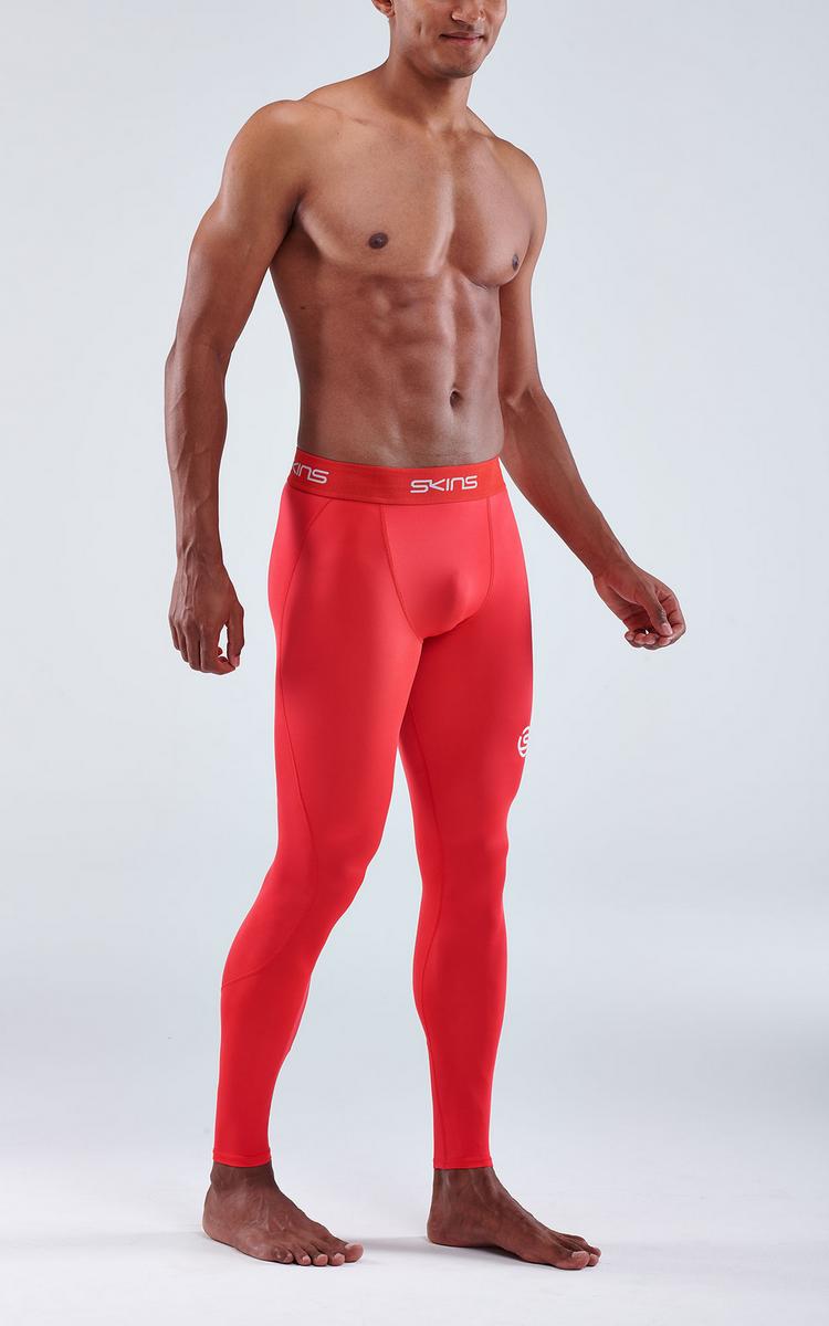 Skins Skins S1 Long Tights Tights Herren - red - 3 | SportScheck