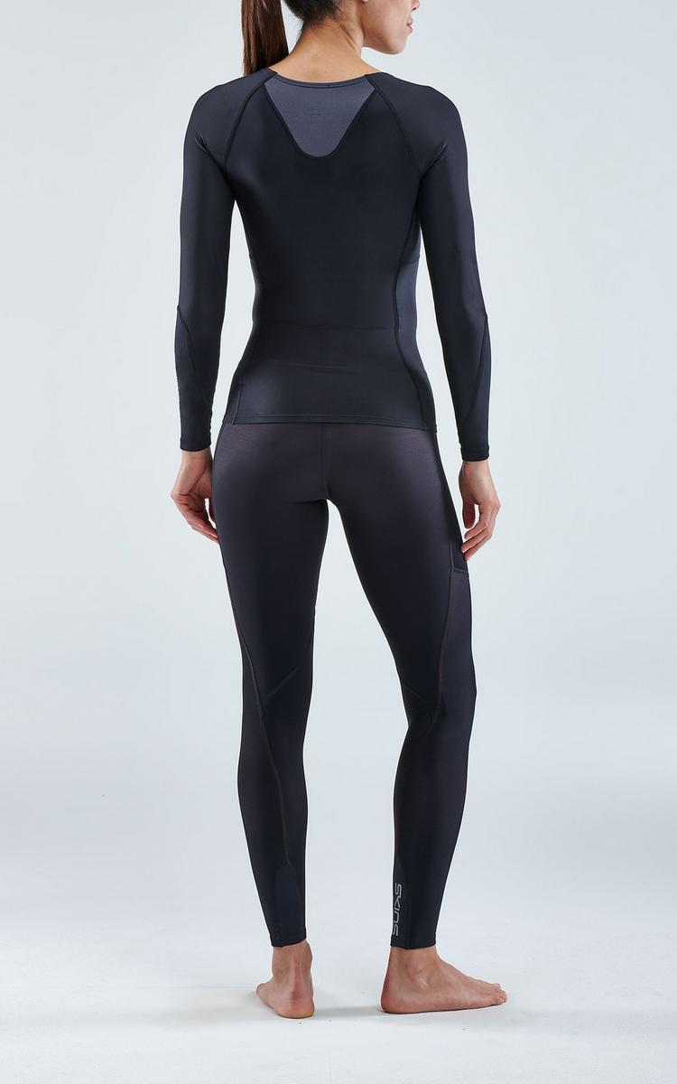 Skins Skins S3 Longsleeve Funktionsshirt Damen - black - 4 | SportScheck