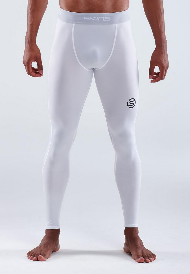 Skins Skins S1 Long Tights Tights Herren - white - 0 | SportScheck