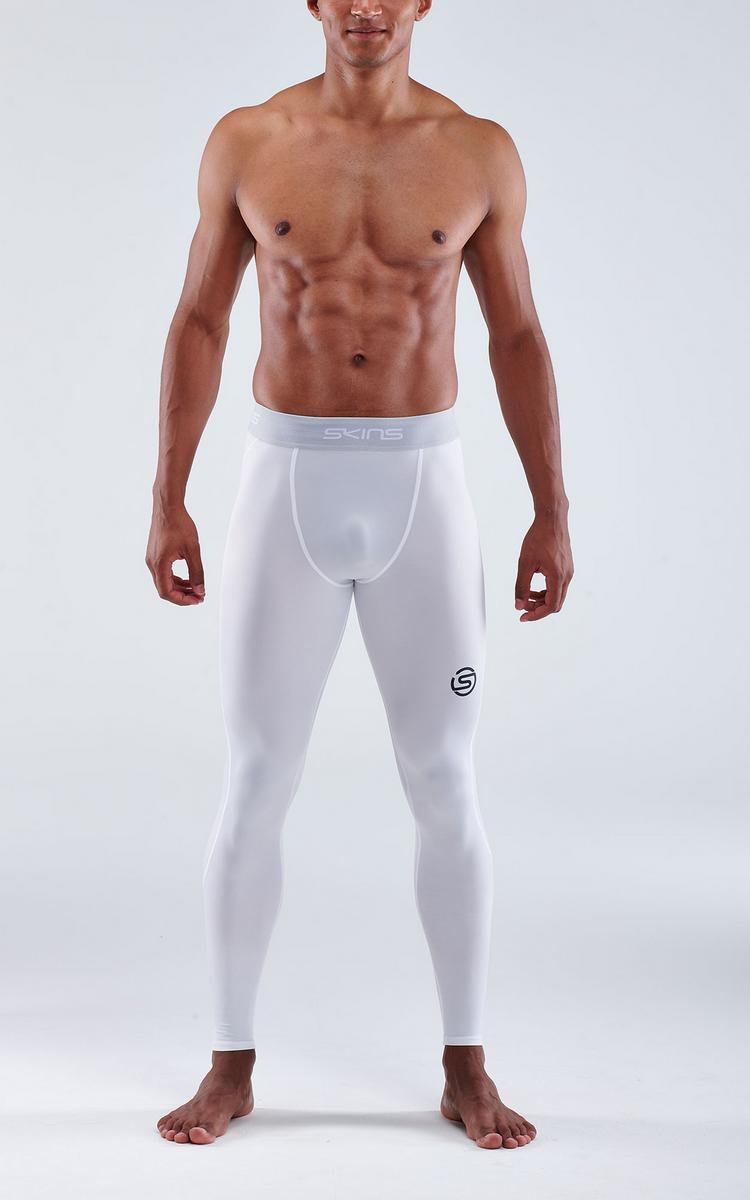 Skins Skins S1 Long Tights Tights Herren - white - 1 | SportScheck