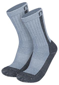 normani Merino Nowra Wandersocken Blau/Grau