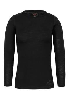 normani Outdoor Sports Merino Mandurah Langarmshirt Damen Schwarz