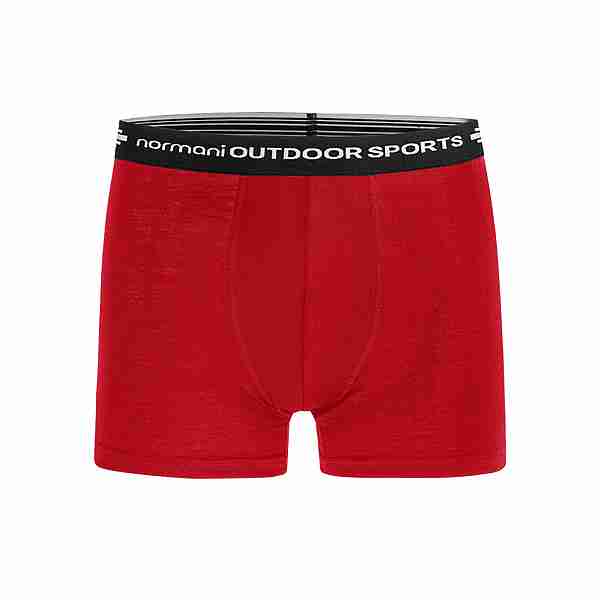 normani Outdoor Sports Merino Adelaide Boxershorts Herren Rot