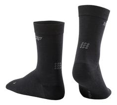 Rückansicht von CEP Allday Recovery Mid Cut Laufsocken Damen anthracite