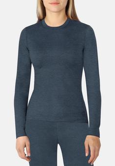 Rückansicht von normani Outdoor Sports Merino Mandurah Langarmshirt Damen Navy