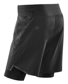 Rückansicht von CEP Run 2in1 3.0 Funktionsshorts Herren black/black