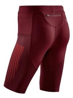 Rückansicht von CEP Run 3.0 Funktionsshorts Herren dark red/lava