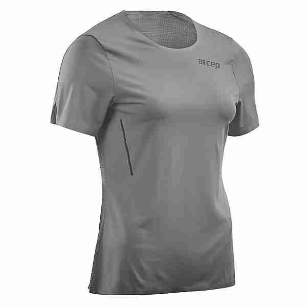 CEP Run Shirt Short Funktionsshirt Damen grey