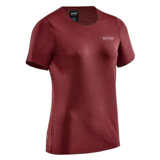CEP Run Shirt Short Funktionsshirt Damen dark red
