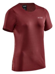 CEP Run Shirt Short Funktionsshirt Damen dark red