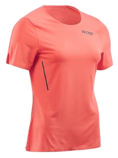 CEP Run Shirt Short Funktionsshirt Damen coral